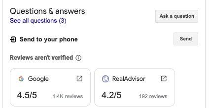 Fragen und Antworten im Google Unternehmensprofil für Immobilienmakler