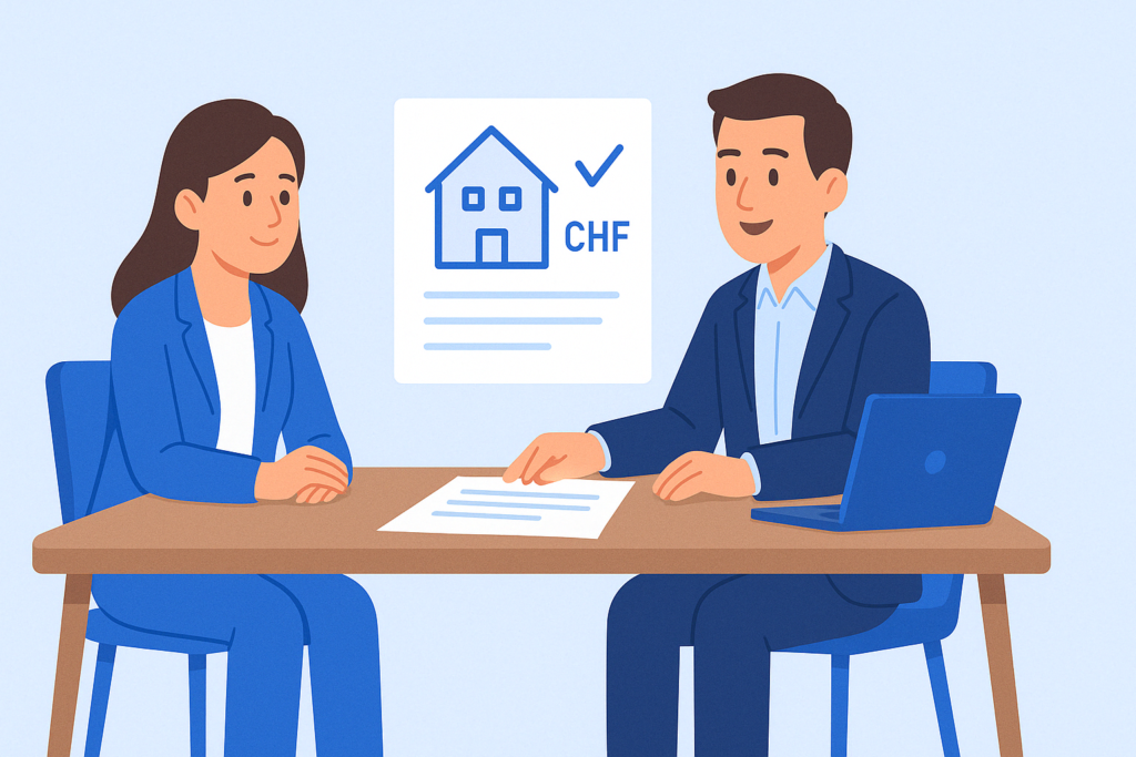 courtier immobilier et cliente discutent des options de prêts immobiliers