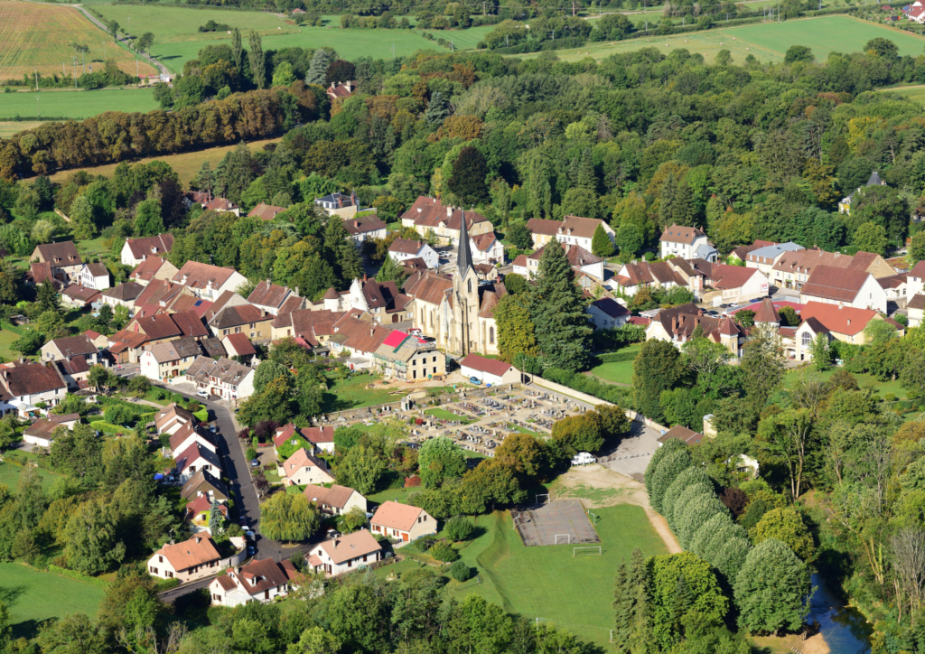 vue d'un village dans le canton du Jura